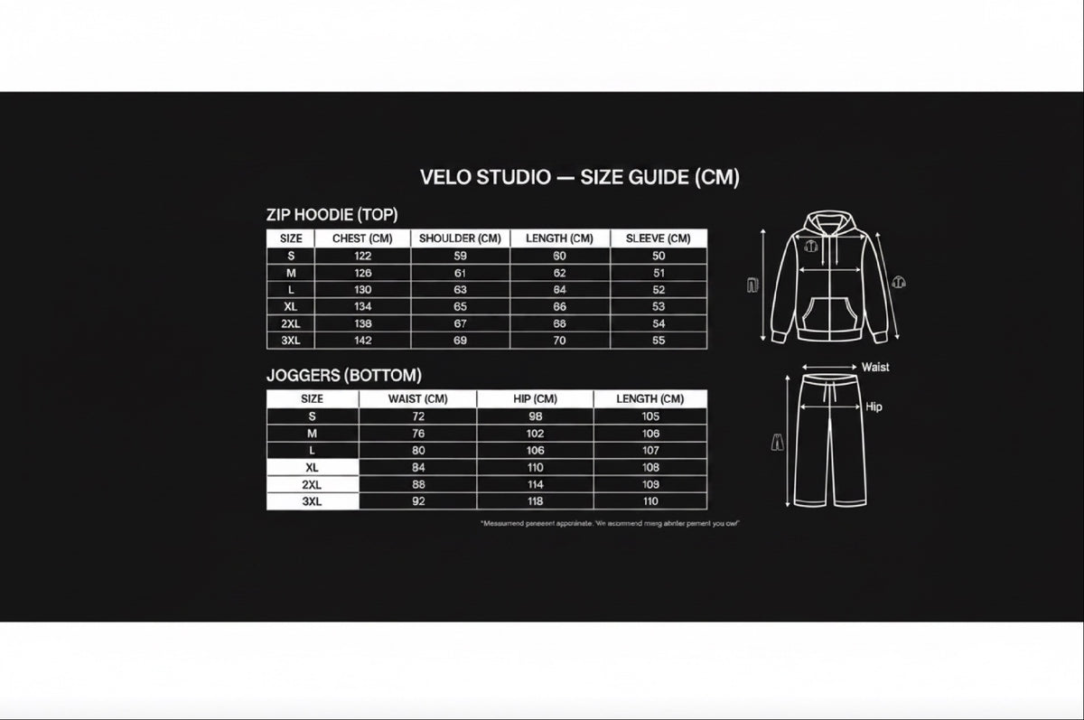 VELO STUDIO Heavyweight Tracksuit Set