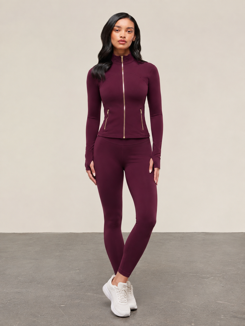 VELO STUDIO Women's Signature 2-Piece Lounge Set – Zip-Jacke und Loungewear-Hose im Set, Produktansicht 1